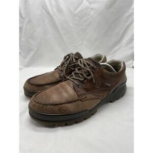 ECCO Track 25 Gore-Tex Hiking Shoes Men Sz EU 45 US 11-11.5 Brown Leather